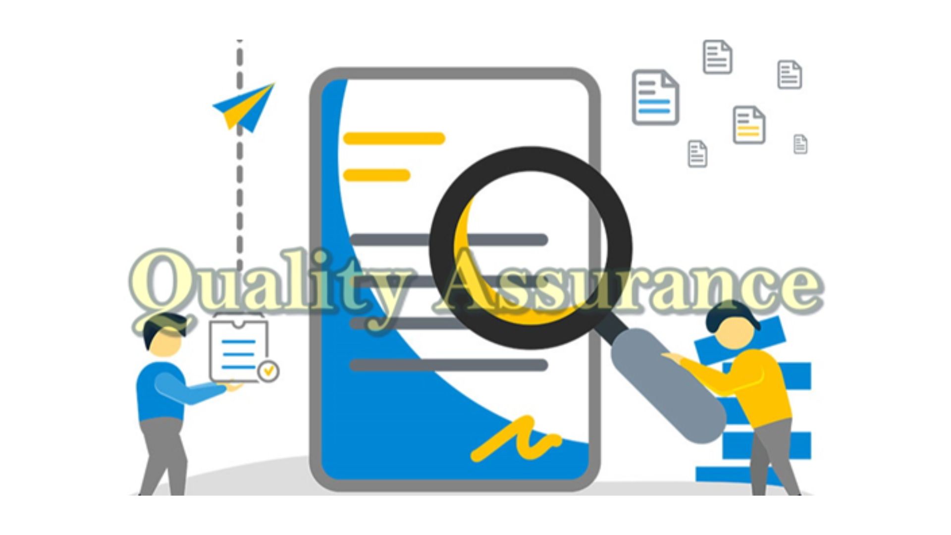 characters working on quality assurance