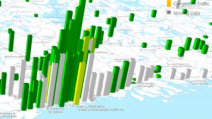 LAM-pisteiden reaaliaikainen visualisointi