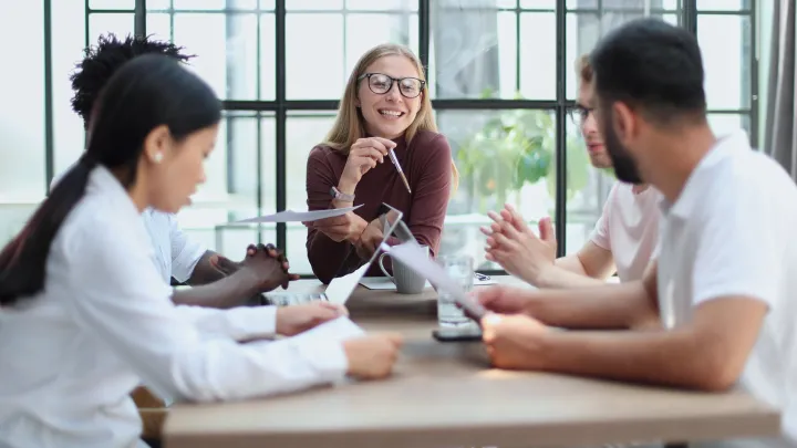 Professionals in the meeting