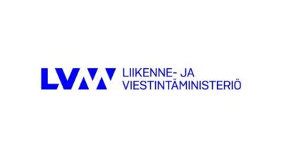 Liikenne- ja viestintäministeriön logo.