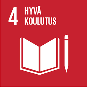 YK:n kestävän kehityksen tavoite 4 Hyvä koulutus.