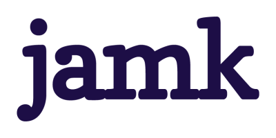 Jamk logo tummansininen